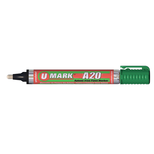 U-Mark A20 Paint Marker Green Rev tip 12/bx 10703